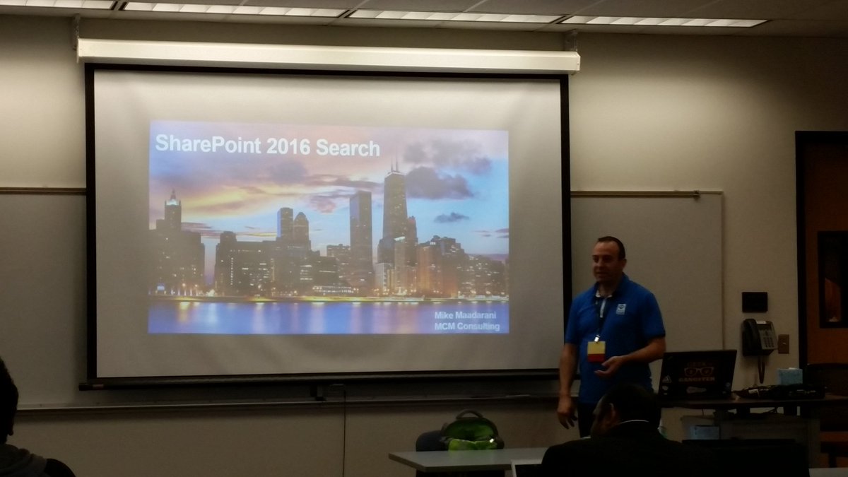 FocalPointSolu's tweet image. @mikemaadarani at @SPSChicagoBurbs 
#SharePointSearch