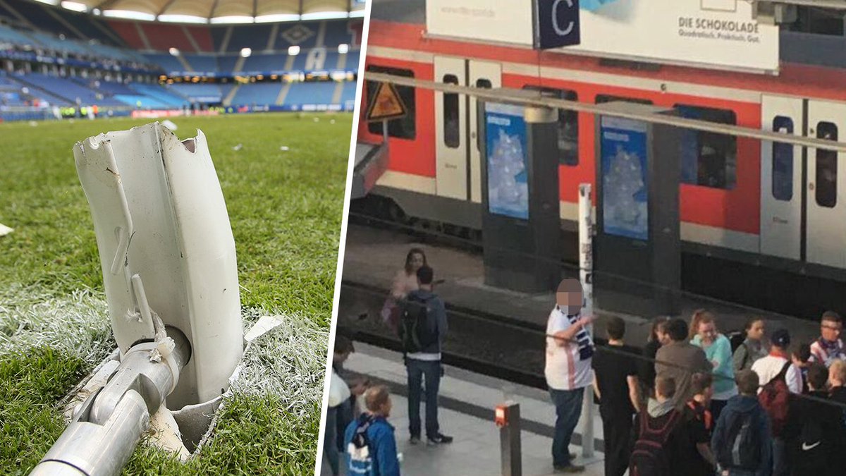 BILD_Sport's tweet photo. Mit was man nicht alles so am Bahnhof wartet ... 😂😂😂 #Torpfosten #HSV #DieUnabsteigbaren #DiebstahldesTages
#ganzfeinesSouvenir https://t.co/f1qCfVLiov