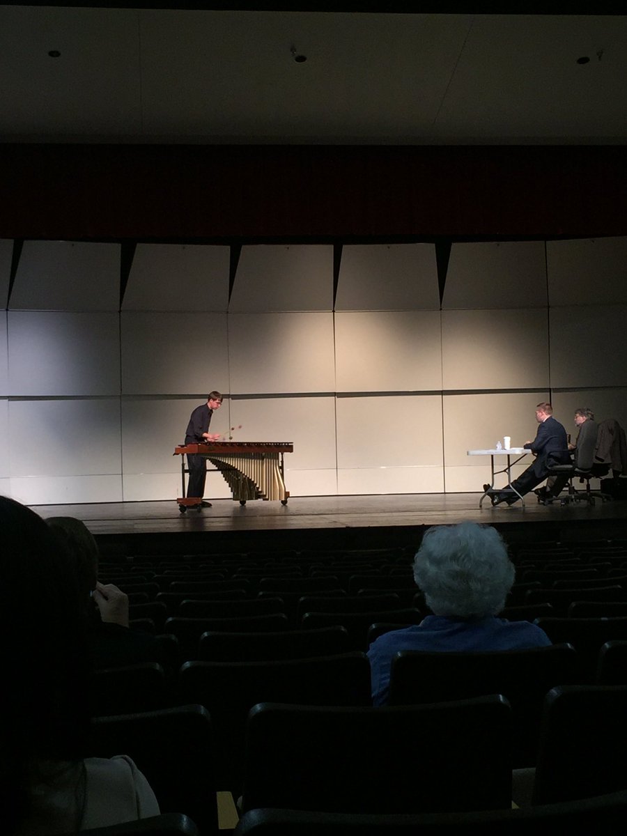 SLC_Percussion's tweet photo. Amazing performances by Spencer Foster and Emery Green today at the Texas @PercussiveArts marimba competition! https://t.co/BEC9TfefCV