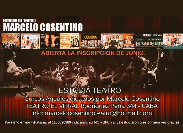 lauribruni's tweet photo. Se abren vacantes p junio #estudiateatro! 👇🏻🎭 https://t.co/t01QBPNXDq