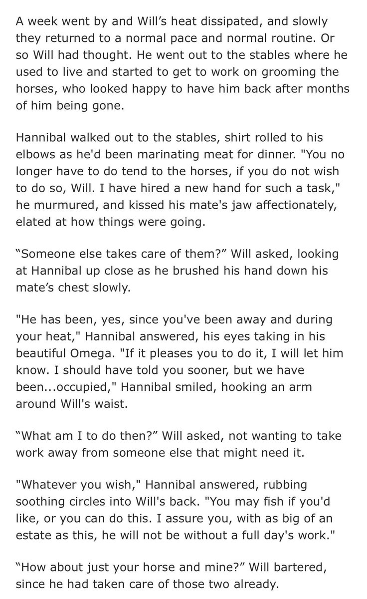 AchillesLament's tweet photo. "Beautiful Mine" Ch.6 https://t.co/zhjd5Fbdnt #YoungOmegaWill #CountAlphaHannibal #Chiyoh #ApocalypseAU #hannigramfanfic w/@DestinyAwakened https://t.co/hOwhMZxn6P