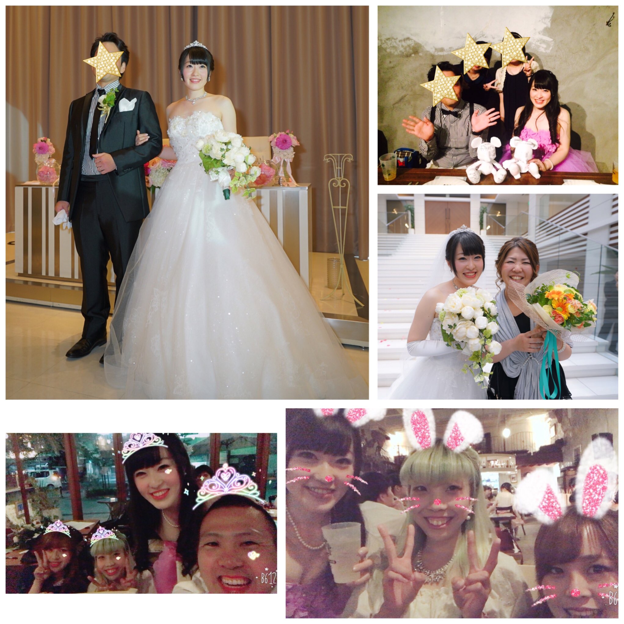 Gao D垢 昨日結婚式 誕生日でした ディズニー風のこだわりまくった結婚式で 楽しかったーっ ウェディングケーキはテーブルミニーちゃん 大好きなみんなに会えてよかった まだ写真があまり手元にないので またもらったらアップします ˊᵕˋ