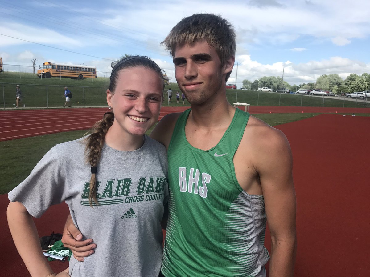 JonesJim8's tweet photo. Congrats to the Blair Oaks State Track Meet Qualifiers - Annette, Cassie, Emily, Kayla, Rachel, Taylor, Cole, and Kaleb #WeAreBlairOaks https://t.co/ykbSZTCEuc
