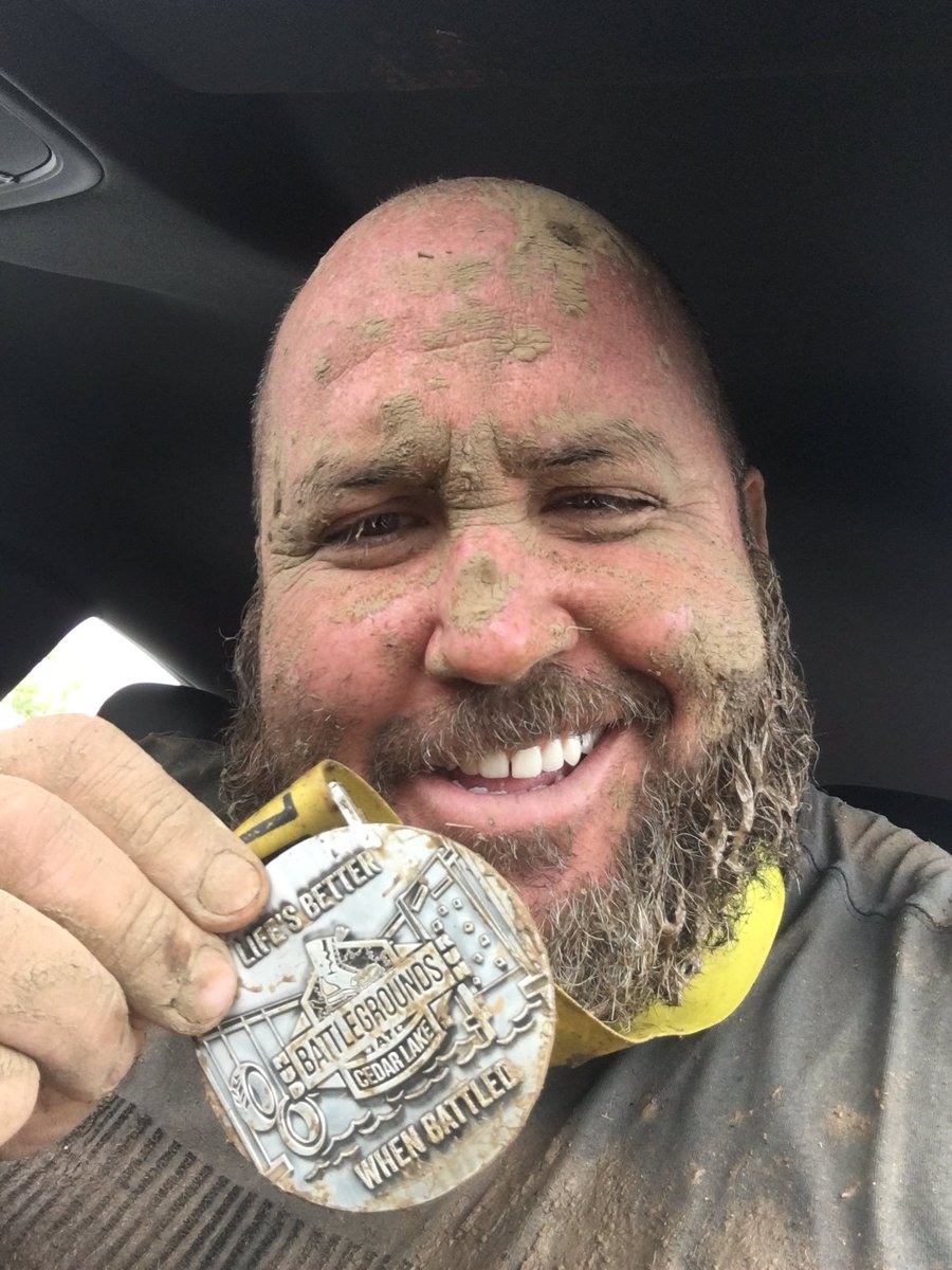 BeardedBrutus's tweet photo. BattleGrounds 5 mile w/ 32 obstacles mud run complete!! https://t.co/L9J61GgHdY