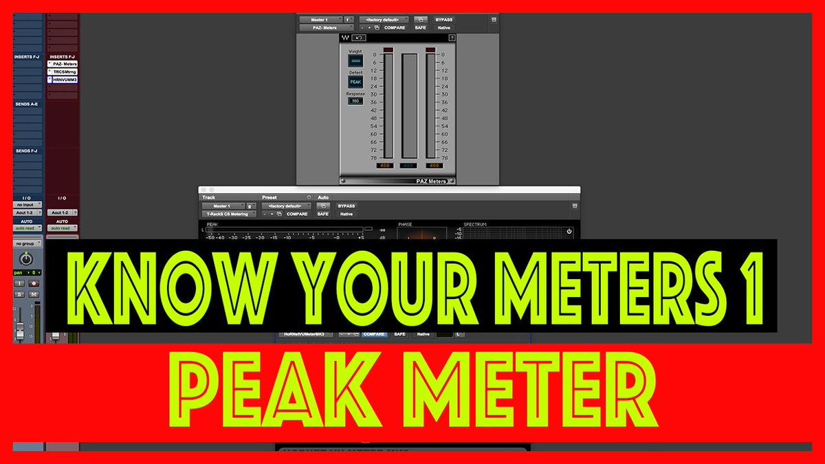 StudiosGL's tweet photo. https://t.co/X6rlTbMuGR Know your #meters Part 1: Peak Meter 
#protools #metering #musicproduction https://t.co/EXWPPwBv5x