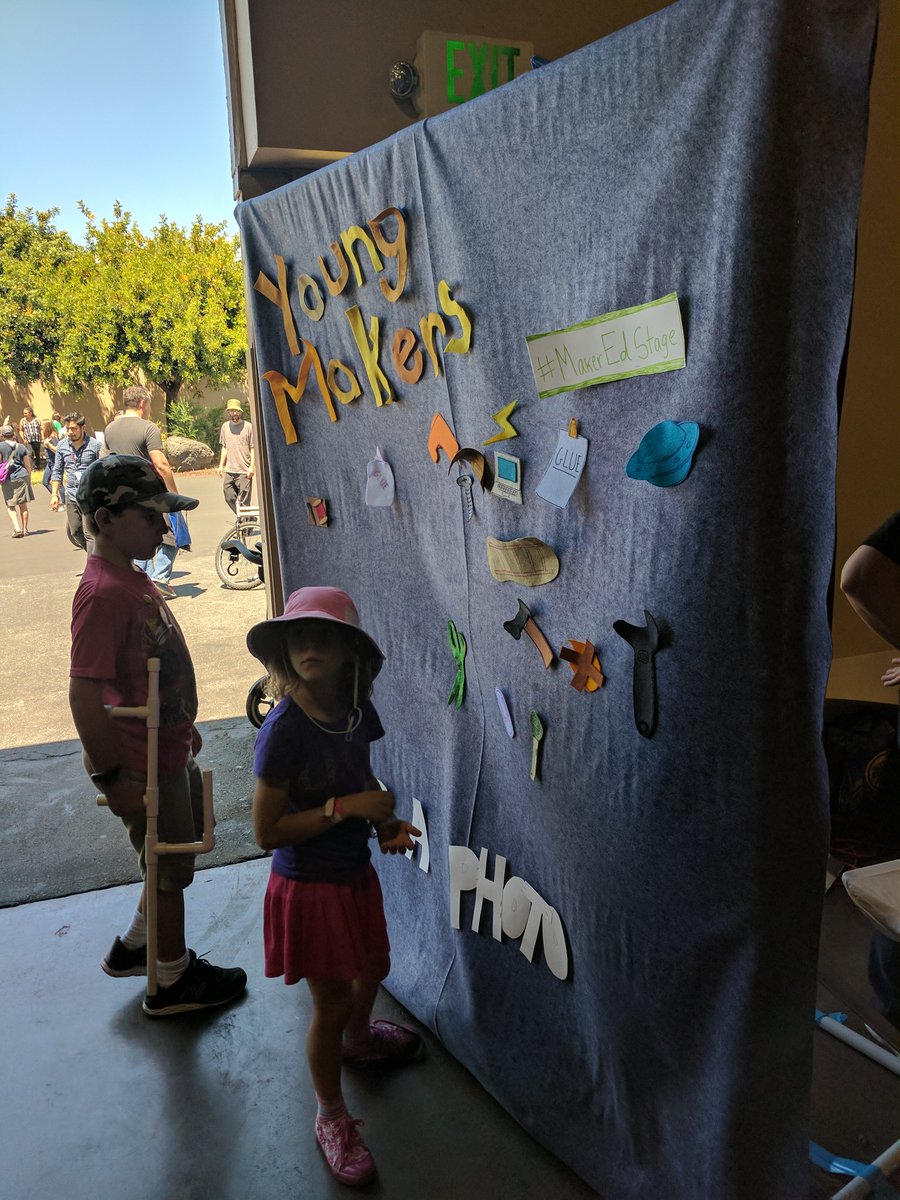 dwk1rk's tweet photo. #Makerspace dreams coming to life. #makeredstage #MFBA17 #MakerFaire https://t.co/HjDDrlLsoK
