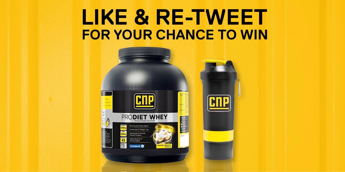 💥💥CNP COMPETITION 💥💥
Follow my account, LIKE &amp; RE-TWEET this photo for your chance to win. 
-Pro diet whey -protein shaker <a href="/cnpprofessional/">CNP Professional</a>