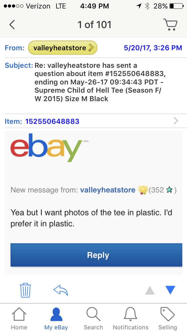 bill8755's tweet photo. Smh typical eBay flake buyer. Ask for pic, I say brand new still wrapped. His response. https://t.co/2bQZx3uzMl
