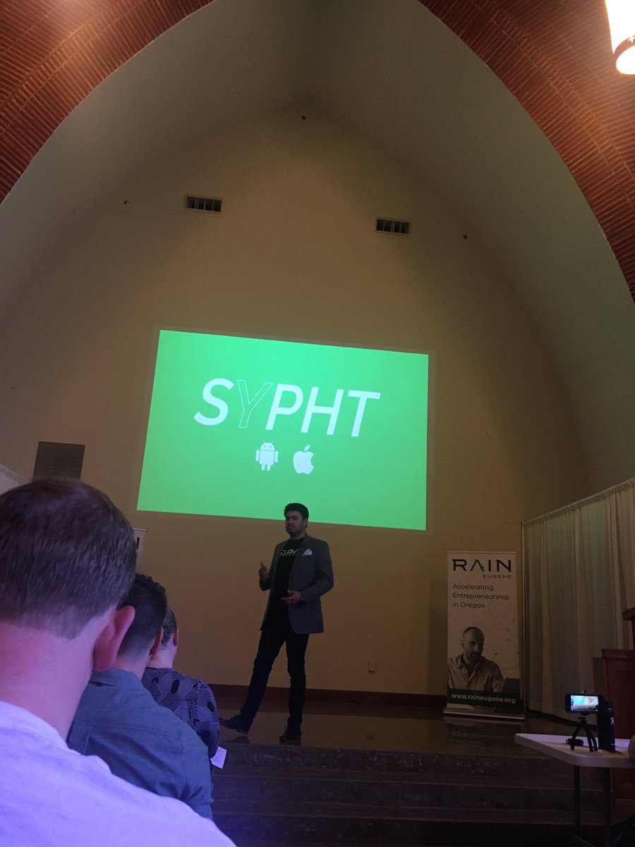 UOregonLCE's tweet photo. Devin presenting @sypht_app today @eugenerain #PitchStream https://t.co/0tbZiafE2y