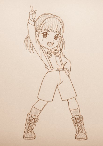 「ALL FOR ONE &amp; ONE FOR ALL!ももち 」|明日桧のイラスト