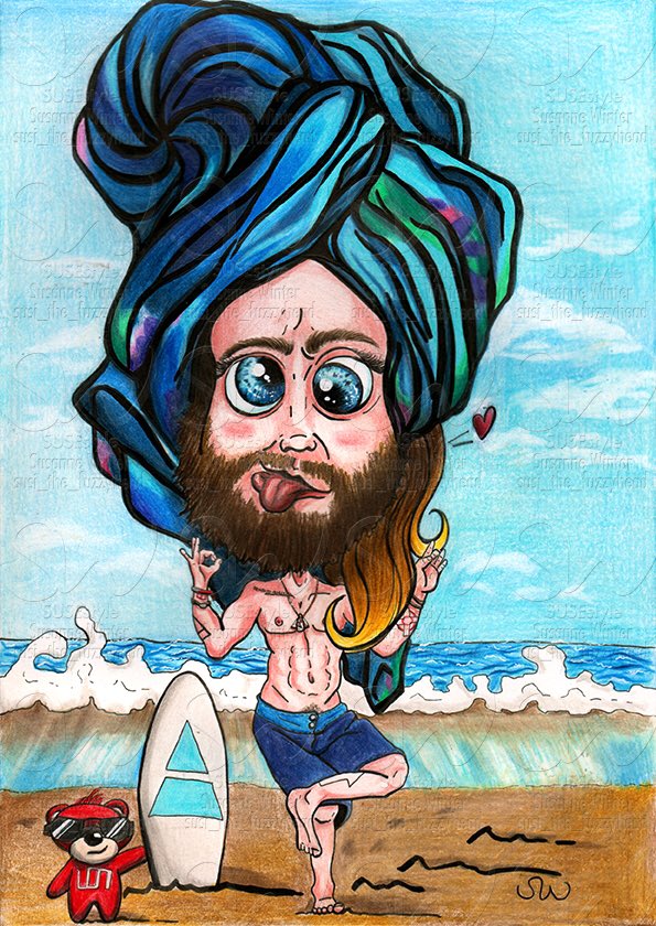 Susi_fuzzyhead's tweet photo. My new #MARSart in #CARTOON style with @JaredLeto and #BOOBOO! #ECHELON #ART #30STM @30SECONDSTOMARS #jaredleto #MARSflashback #rocketboy https://t.co/ZuwuZ3soJb