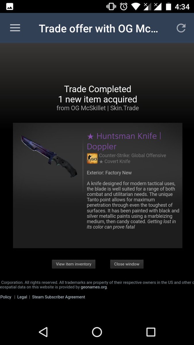 otstryx's tweet photo. UNREAL!!!!! Thank you so much @OG_McSkillet and @CSGORoll for this wonderful Huntsman Black Pearl!!!! https://t.co/0M8AmFtvO6