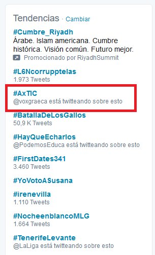 manel_canseco's tweet photo. Hem estat tendència !😂 #AxTIC https://t.co/GYnjZmZOkT