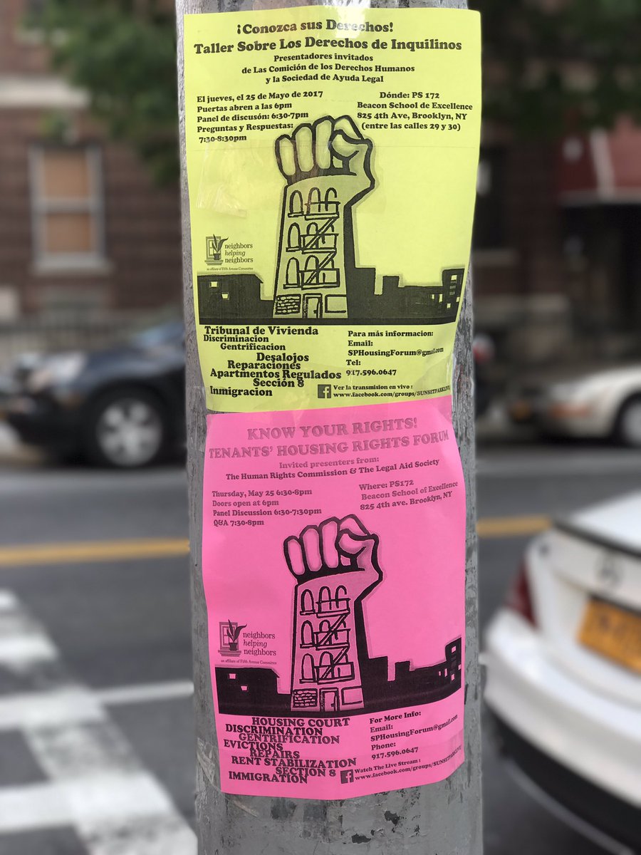 SunsetIsLoved's tweet image. ¡Conozca sus derechos!
Taller sobre los derechos de inquilinos.
Know your rights! 
Tenants housing rights forum. 

#SunsetPark