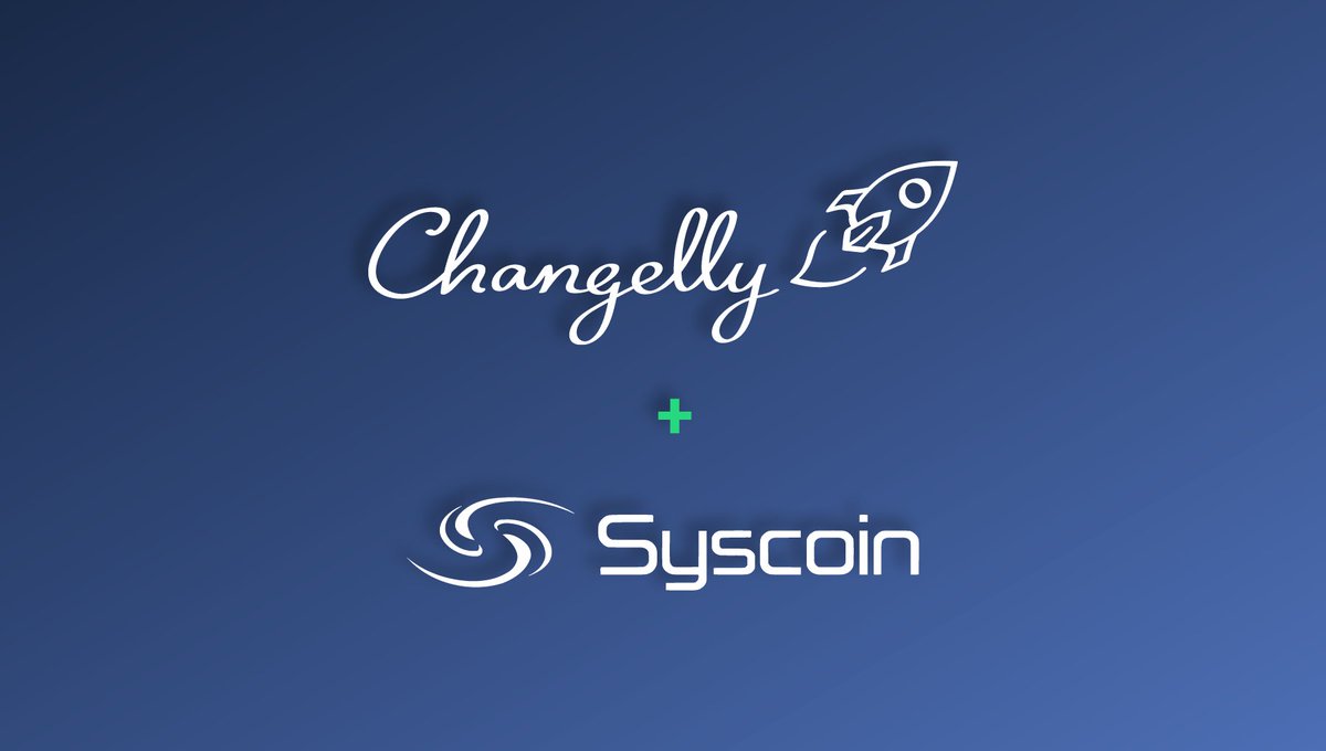 Changelly_team's tweet photo. Syscoin on Changelly Instant Exchange! Buy/Sell $SYS for #Bitcoin #Ethereum or any other crypto. VISA/Mastercard available! @syscoin $BTC https://t.co/HaZHQr060g