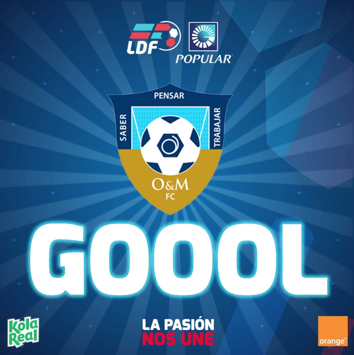 LDFcomdo's tweet photo. Gol de último minuto O&amp;M logra desempatar el juego (2-1) https://t.co/IXZYJNhUkd
