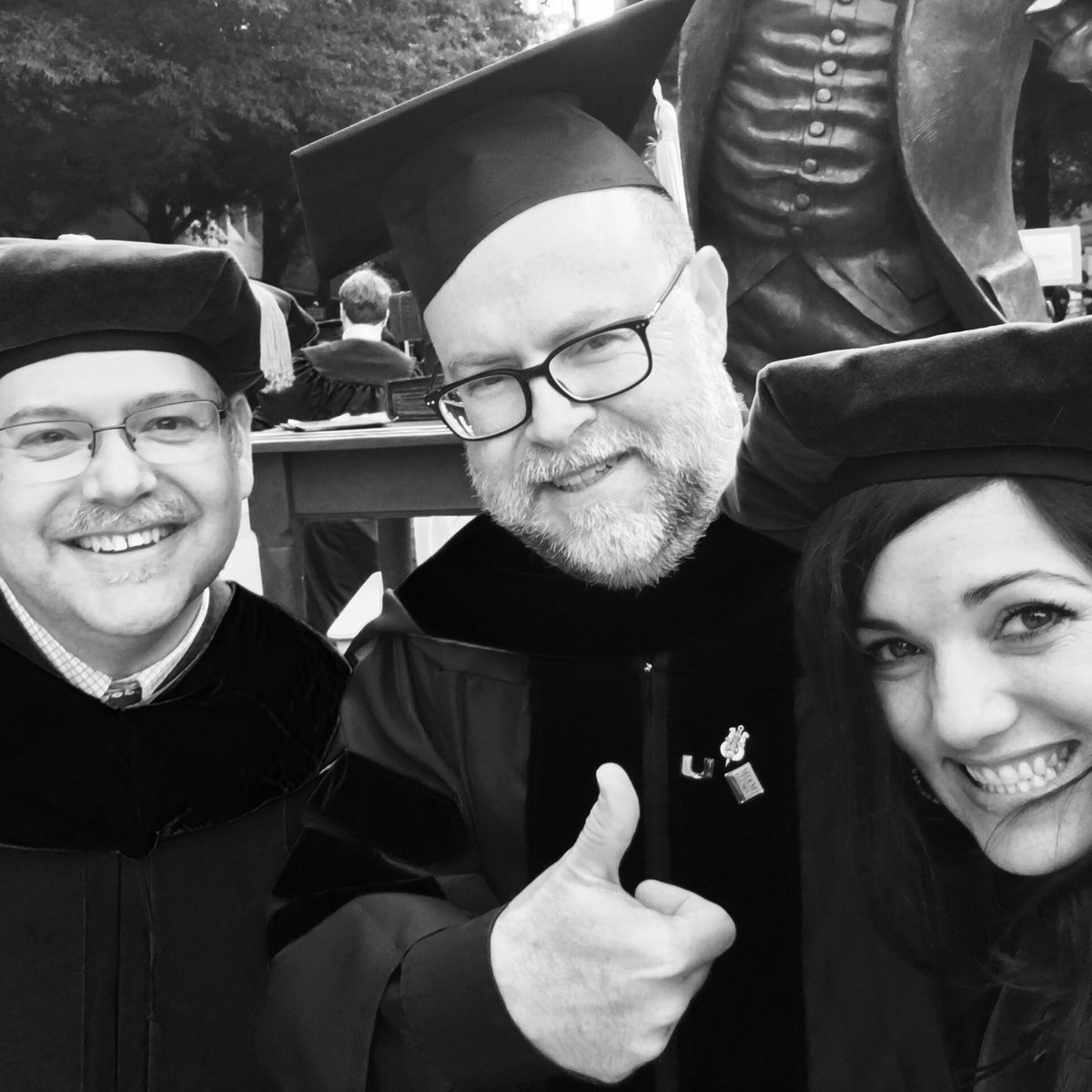 AngelaAmmerman's tweet photo. We Did it!!! First GMU Music Education PhD's! #MasonGrad17 #musicedlove https://t.co/7RivditLoT