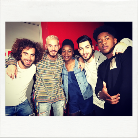 TheVoice_TF1's tweet photo. #TheVoice
La #TeamPokora en visite au @Zenith_Paris pour rendre visite à leur coach @MPokora ! @jbgoupil s'en souvient encore ! https://t.co/FrAxlyWuh5
