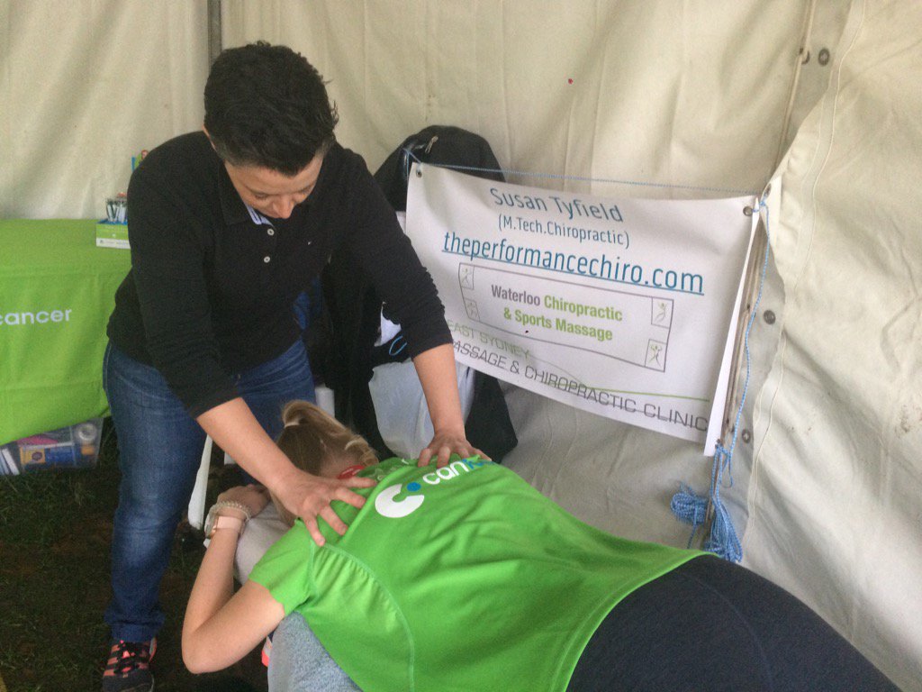 CanteenAus's tweet photo. At #SMHhalfmarathon? Get a post race massage at the CanTeen marquee! Thanks to @PerformChiroOne for volunteering! https://t.co/im4eQXmx4j
