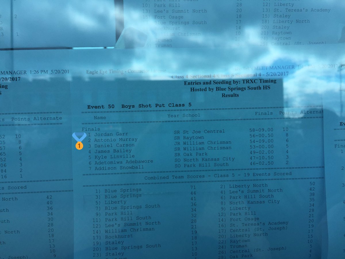CHS__trackfield's tweet photo. 4 CHS athletes qualify for the Class 5 State Championship!!! 🥇

Great job Indians💙💙💙 
See you in Jeff City! https://t.co/7O906xs5pf