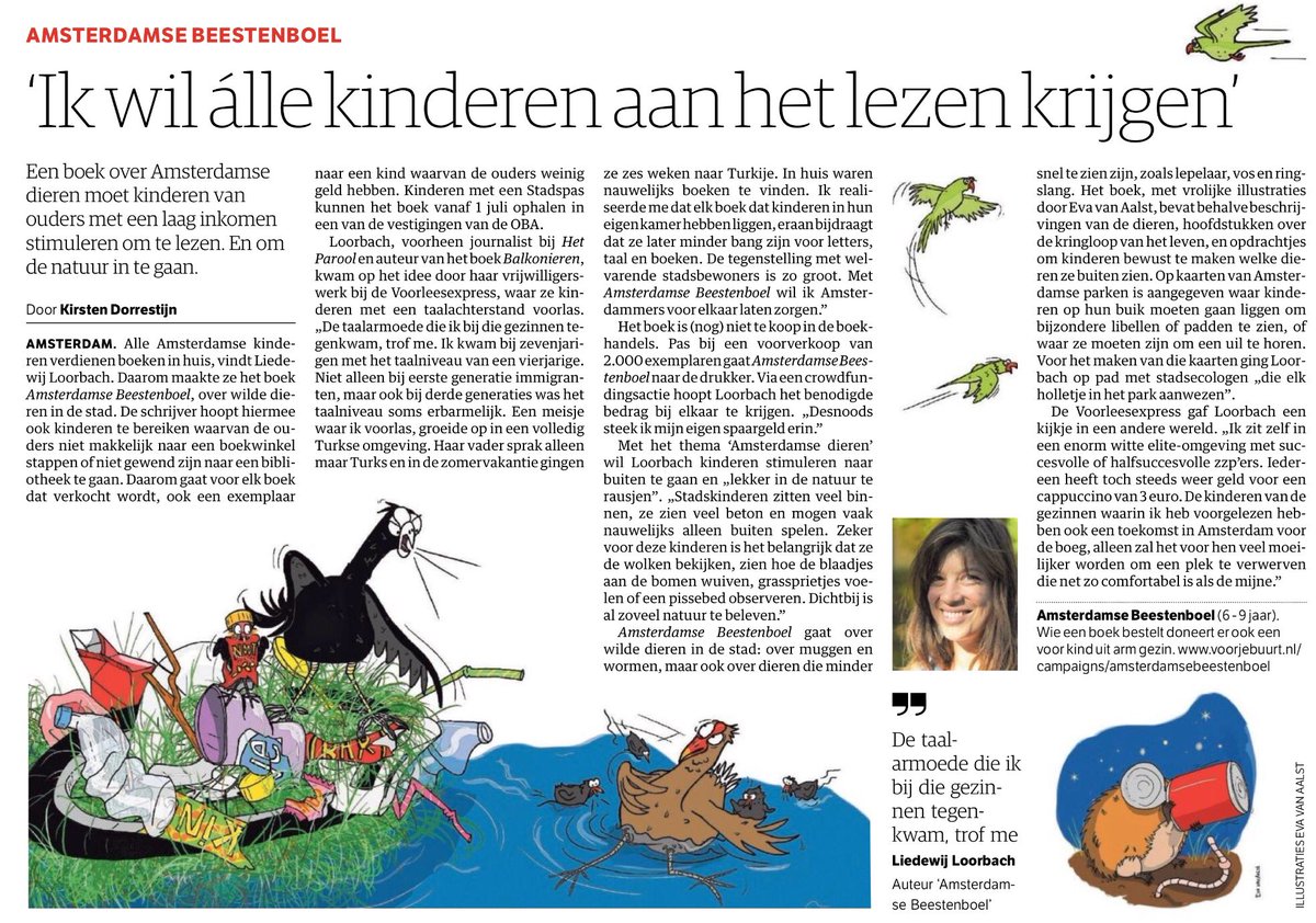 Leesmonitor's tweet photo. VoorleesExpress bereikt jaarlijks 4.000 gezinnen via 5.000 vrijwilligers, https://t.co/qLBv3A6ZLD. Dit is één van hen: https://t.co/UrfuZd8eMi