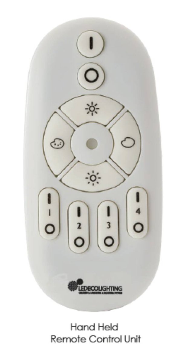 goSmartLighting's tweet image. Adjust your lighting mood from cool to warm and lower the lighting level.  This remote can control up to four light groups.  #smartlights