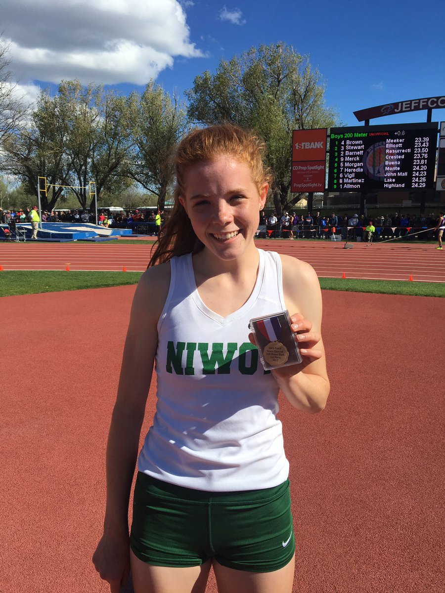 State Champ!!!!  Mary 1st place in the 200 meter dash! Congrats Mary!  <a href="/goSVVSD/">Chase McBride</a> <a href="/NiwotHS/">Niwot High School</a> <a href="/BoCoPreps/">BoCoPreps</a> <a href="/CHSAA/">CHSAA</a>