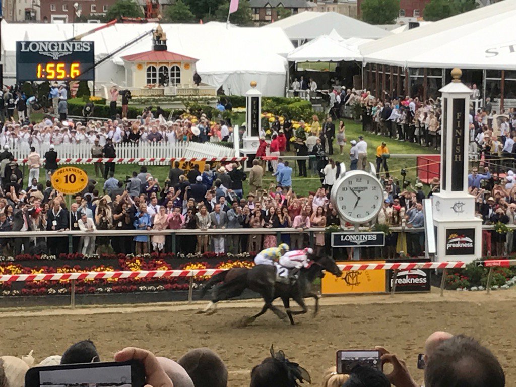 What a finish. #Preakness2017 #CloudComputing