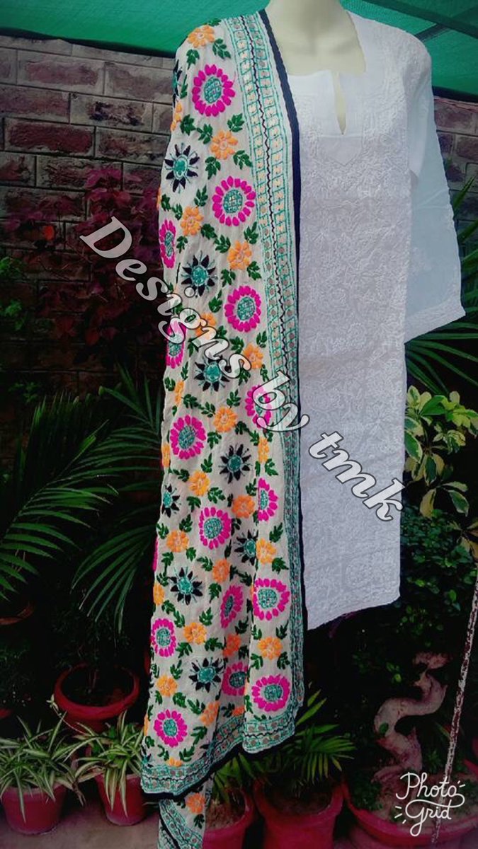 designsbytmk's tweet photo. Indian handmade embroidered shawl and
Chicken shirt 
Price: 4500-/Rs https://t.co/elk7FXj00Y
