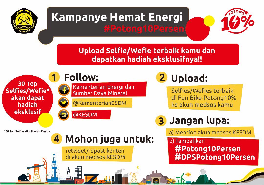 DPS - Jangan mau kalah. Ayo upload selfie/Wefie sebanyak-banyaknya di area #DPSPotong10Persen dan ikuti langkah dibawah ini. #Potong10Persen