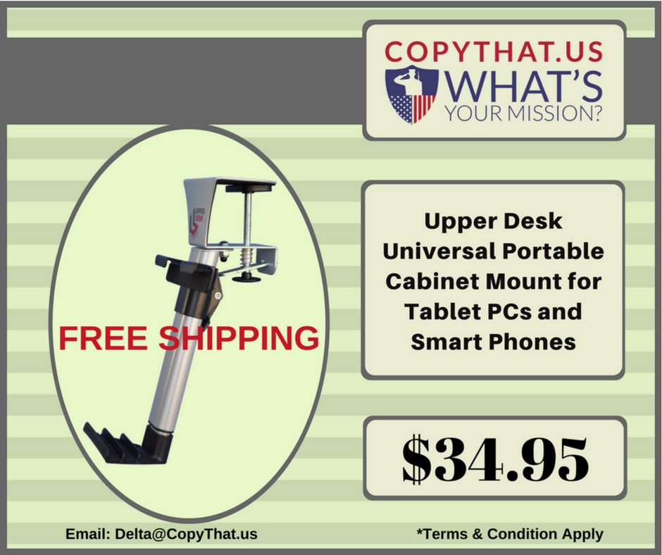 Copy_That_US's tweet photo. #UpperDesk Universal Portable Cabinet Mount for #TabletPCs and #SmartPhones #ComputersAndAccessories https://t.co/5eEYrf3cqs https://t.co/RaS1BUgRdC