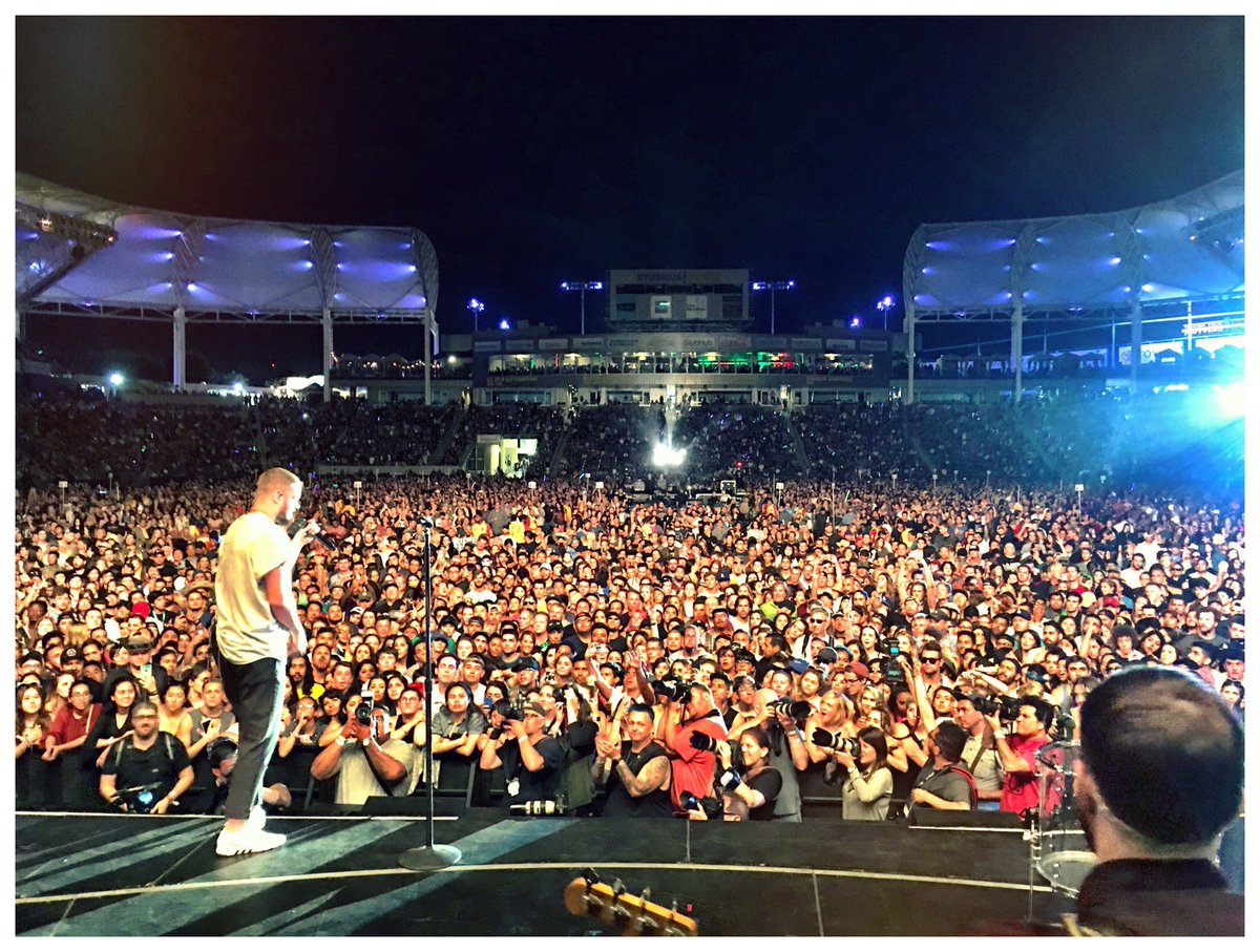 Imaginedragons's tweet image. and then the road became home again.