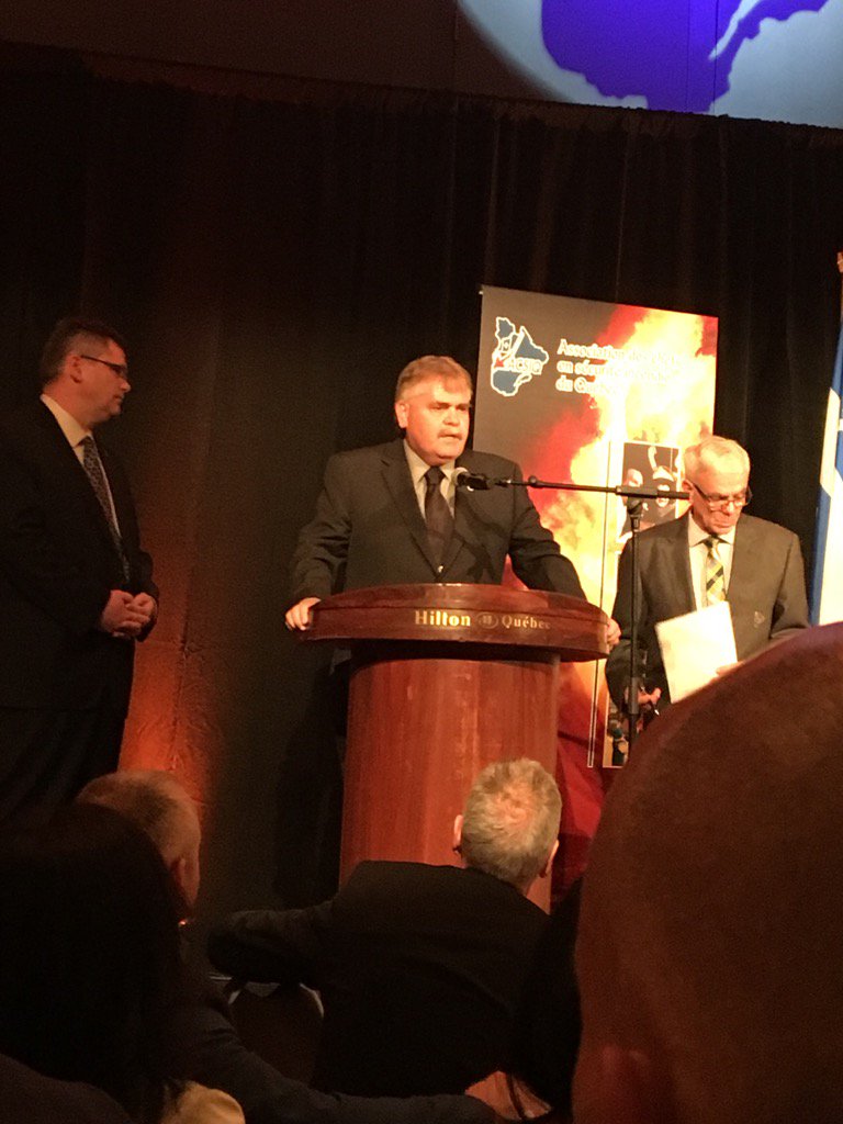 President Hernen address Quebec Association of Fire Chiefs <a href="/ONFireChiefs/">Ontario Association of Fire Chiefs (OAFC)</a>
