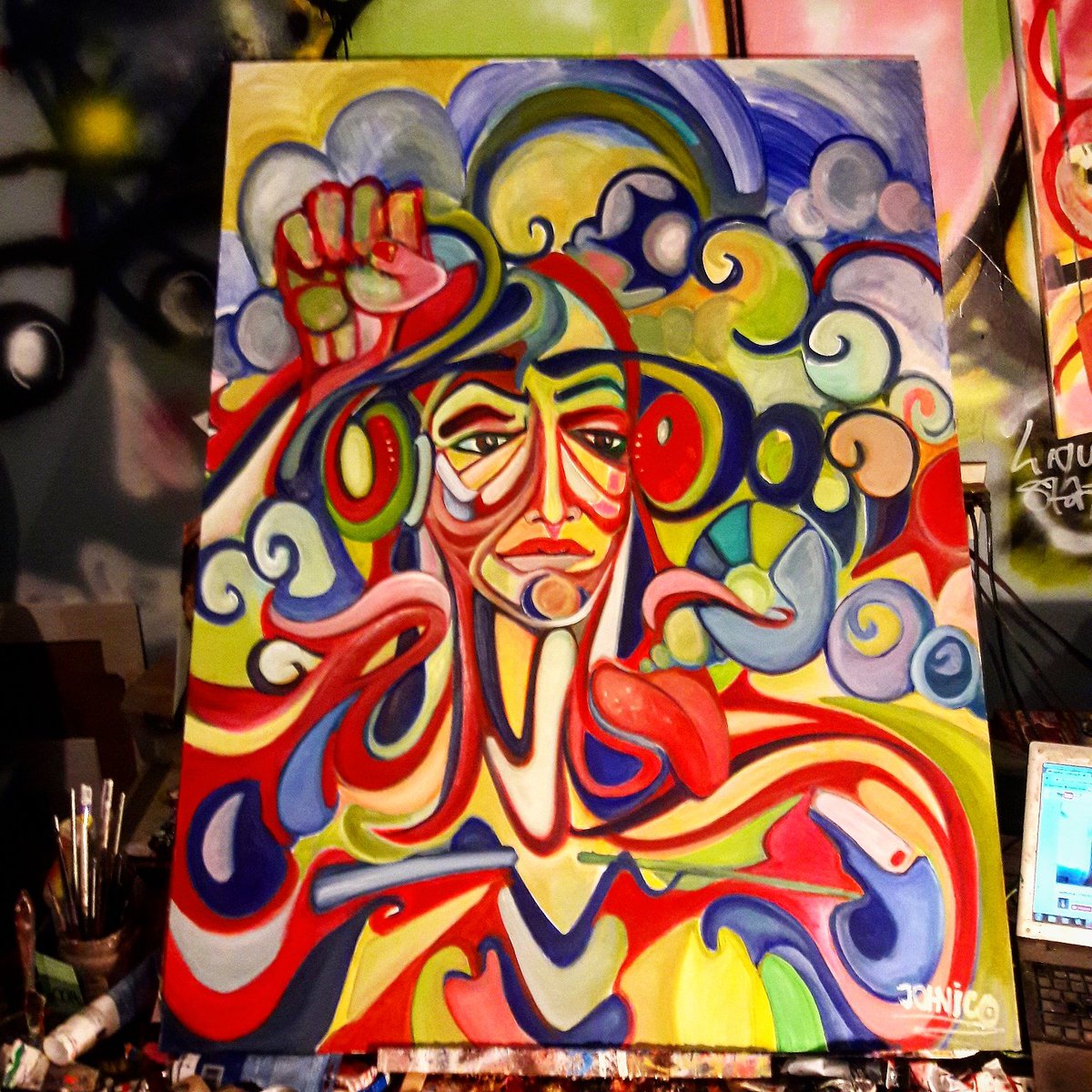 Wiggity werk #art #oilpainting #Curator