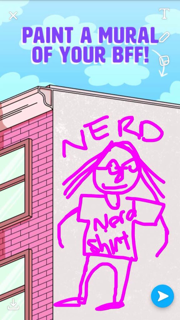 glitter_natalie's tweet photo. Thank you @imjustalostphan for drawing such an accurate picture of me 😂 #purpleheartfriendship @ColleenB123 https://t.co/EsN704pSu6