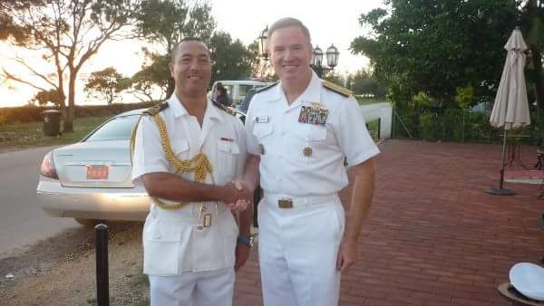 SolomoneSavelio's tweet photo. Salute to all military personnel for their dedication, sacrifice & valor. Meeting the former #uspacflt commander in #tonga #ArmedForcesDay https://t.co/G15QDifZUj