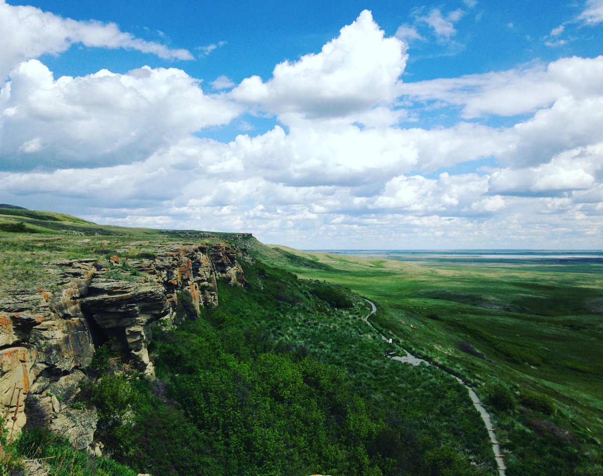 emmasssson's tweet photo. Beaut! Head-smashed-in Buffalo jump! #unescoheritage #firstnationreserve #history #buffalohunt @audleytravel https://t.co/nxkvAfIgzu
