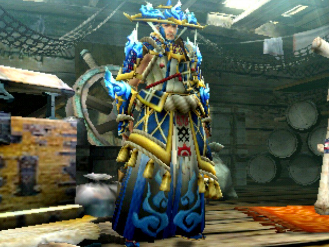 カナイ 雑多な人 中身オッサンです Twitterren 昨夜 あるフォロワー様にusjアマツ連戦に連れてってもらい イベクエ装備の烈火 極一式完成しました W スキルは後ほど公開しますが 各パーツ最終強化で防御力162と全属性の耐性が 3なので一式で防御力811と全