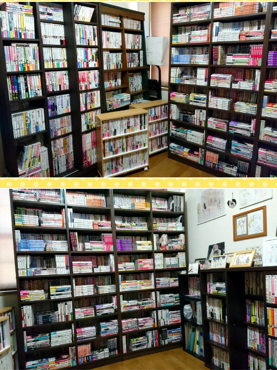 ミキ Auf Twitter 本棚整理終わった 重複買い除いてbl単行本のみで4701冊あった ぐるっと壁4面8棚でまだ余裕が あと1000冊はいける 年末まで安泰だわ 真ん中に置いた棚は色々飾れるかと思ったけど 本で埋まるんだろうな 新たな部屋は来年から始動 商業bl