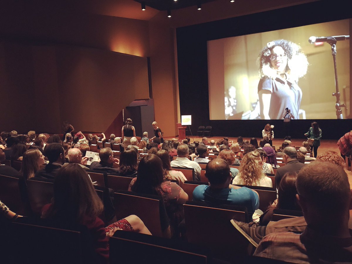 WriteGirlLA's tweet photo. Our #LightsCameraWriteGirl event is beginning! So excited to see our mentees' writings performed by our cast of fab actors #MakingAScene https://t.co/KljP0Q27Hr