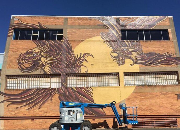 #mural by @MikeShankster1 #Toowoomba #Australia #streetart #firstcoat2017