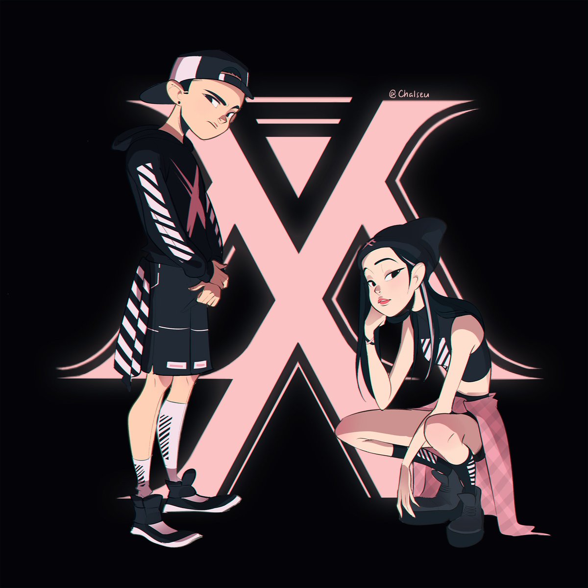 Chalseu_D's tweet photo. CARATS + MONBEBES ♥. #chalseu #fanart #monstax #seventeen #carat #monbebe https://t.co/LQ4qURBMss