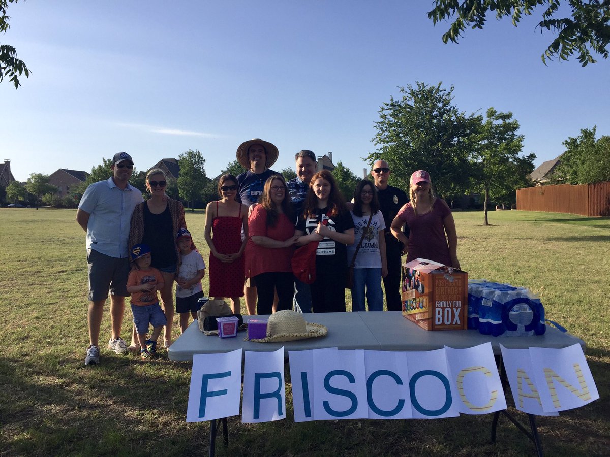 FriscoPD's tweet photo. Thank you #Frisco for another successful #FriscoCAN. What a great evening with friends, family, food &amp; entertainment! https://t.co/QM4OUg8eCW