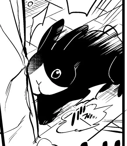 元気なうさぎ 