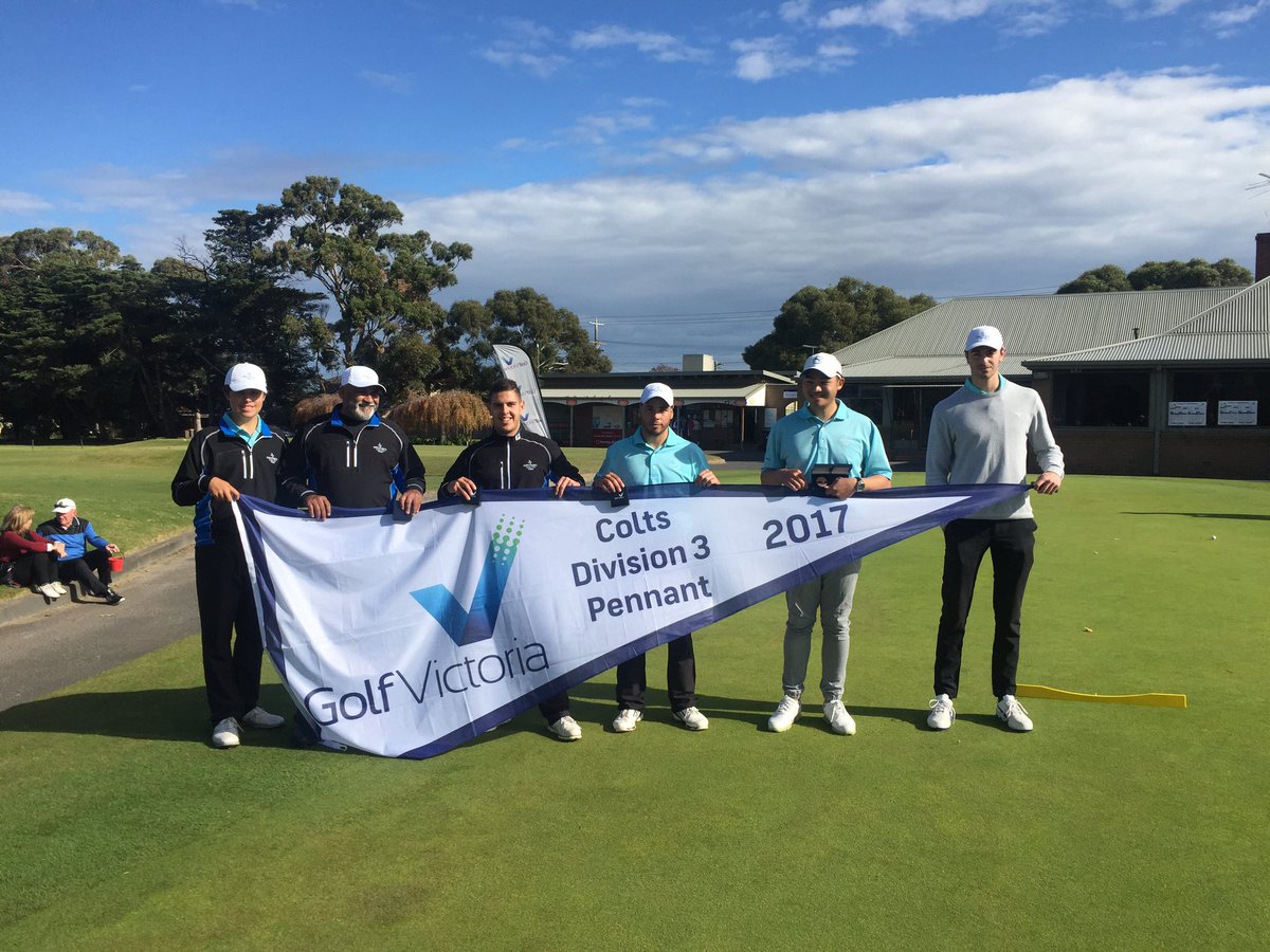 GolfAustVIC's tweet photo. Division 3 Colts champs: Sanctuary Lakes 🏆 #PennantFinals https://t.co/2ORdATfDOO