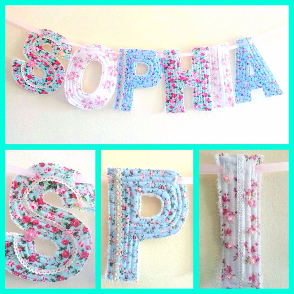 DitzandBobs's tweet photo. personalised name bunting, banner, fabric bunting https://t.co/T4QYp4nR2V #Etsymntt #PersonalisedBanner https://t.co/wL7BdkfM7j