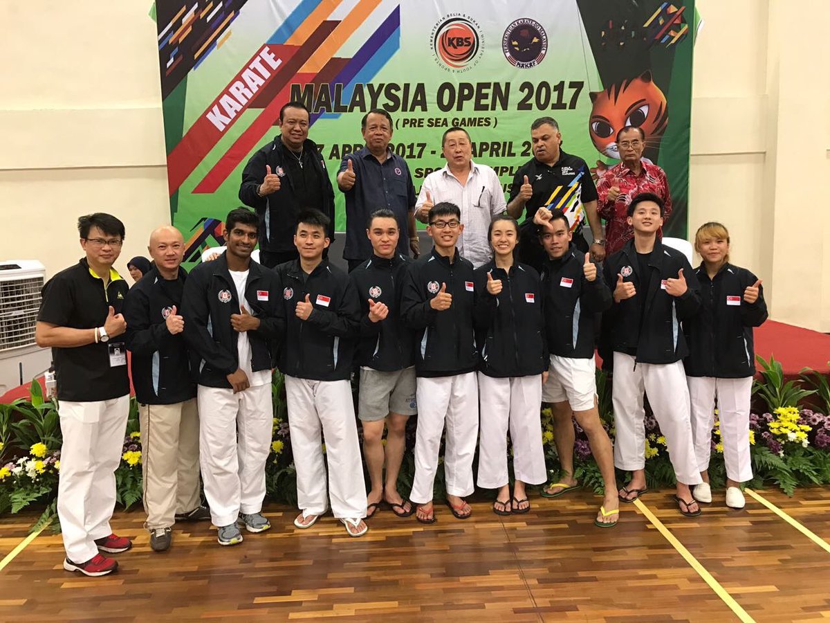 Shihan Sanny Yap and Sensei Derrick Lat representing Karate-do Union of Singapore to attend the MAS Open 2017 and Referee &amp; Coaches Seminar!