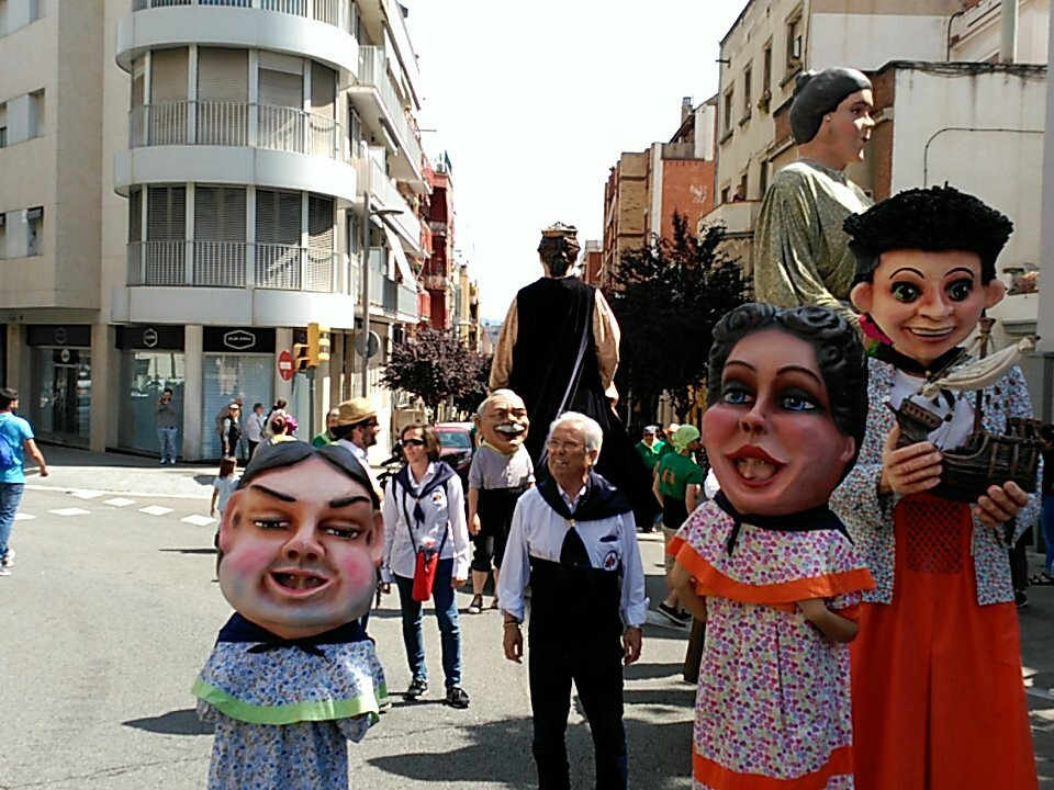 Gegants de Sant Simó a les festes del Guinardó