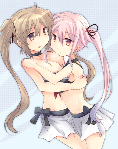 konekonelkk's tweet photo. 村雨ちゃん春雨ちゃん仲良し姉妹。くそ暑いから水着仕様 https://t.co/Ygmw5RDWb9