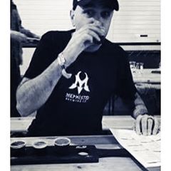 <a href="/craftbeerslayer/">Timothy Lange</a> donning a sweet Mephisto Brewing Co. tee at GABS Beer, Cider &amp; Food Fest, Melbourne this weekend! #mephistobrewingco